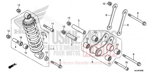 COUSSIN ARRIERE NC750JH de 2017